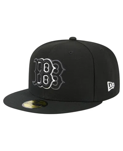 New Era Men's Black Boston Red Sox Tri-hit 59fifty Fitted Hat