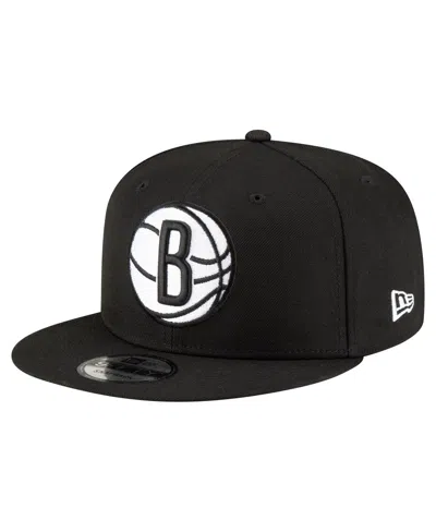 New Era Men's Black Brooklyn Nets 9fifty Snapback Hat