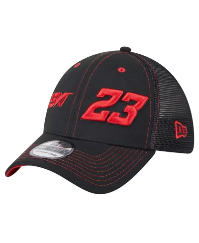 New Era Men's Black Bubba Wallace Driver 39thirty Trucker Fitted Hat