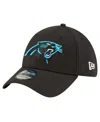 New Era Men's Black Carolina Panthers Classic 39thirty Flex Hat In Black