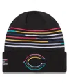 New Era Men's Black Chicago Bears 2025 Nfl Crucial Catch Cuffed Knit Hat In Black