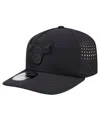 NEW ERA MEN'S BLACK CHICAGO BULLS VENTED 9FIFTY A-FRAME SNAPBACK HAT