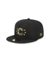 NEW ERA MEN'S BLACK CHICAGO CUBS 2024 ARMED FORCES DAY ON-FIELD 59FIFTY FITTED HAT
