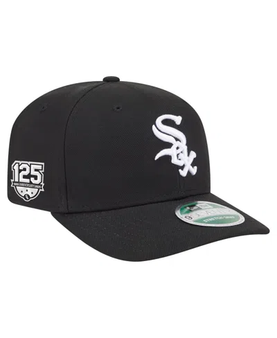 New Era Men's Black Chicago White Sox 125th Anniversary 9seventy Stretch-snap Hat