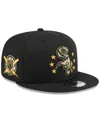 New Era Men's Black Chicago White Sox 2024 Armed Forces Day 9fifty Snapback Hat In Black