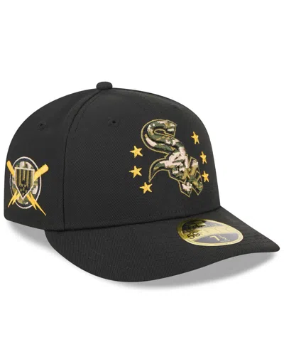 New Era Men's Black Chicago White Sox 2024 Armed Forces Day Low Profile 59fifty Fitted Hat