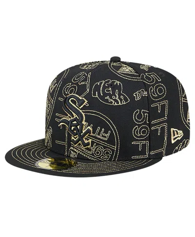 New Era Men's Black Chicago White Sox 59fifty Day Allover Fitted Hat