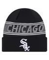 New Era Men's Black Chicago White Sox Authentic Collection Cuffed Knit Hat In Black