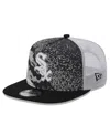 NEW ERA MEN'S BLACK CHICAGO WHITE SOX COURT SPORT 9FIFTY SNAPBACK HAT