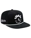 NEW ERA MEN'S BLACK CHICAGO WHITE SOX FULL CIRCLE CORDUROY GOLFER ADJUSTABLE HAT