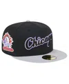 New Era Men's Black Chicago White Sox Retro Spring Training 59fifty Fitted Hat In Black