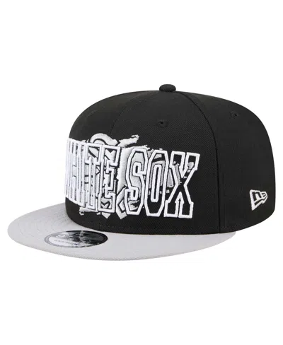 New Era Men's Black Chicago White Sox Splatter 9fifty Snapback Hat