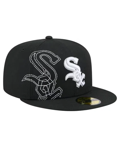 New Era Men's Black Chicago White Sox Yarn Stitch 59fifty Fitted Hat