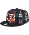 New Era Men's Black Cincinnati Bengals 2024 Sideline Statement 9fifty Snapback Hat In Black