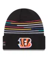 New Era Men's Black Cincinnati Bengals 2025 Nfl Crucial Catch Cuffed Knit Hat In Black