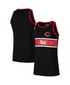New Era Men's Black Cincinnati Reds Jersey Ringer Tank Top In Black