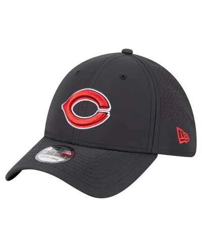 New Era Men's Black Cincinnati Reds Night 39thirty Flex Hat
