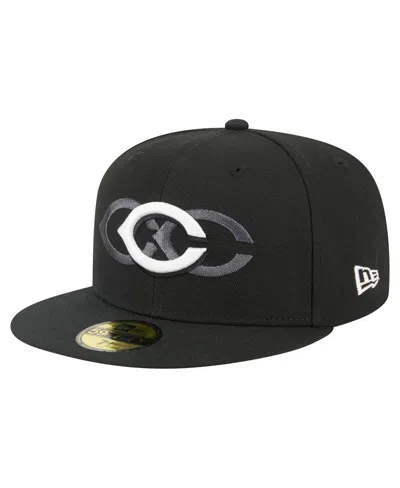 New Era Men's Black Cincinnati Reds Tri-hit 59fifty Fitted Hat