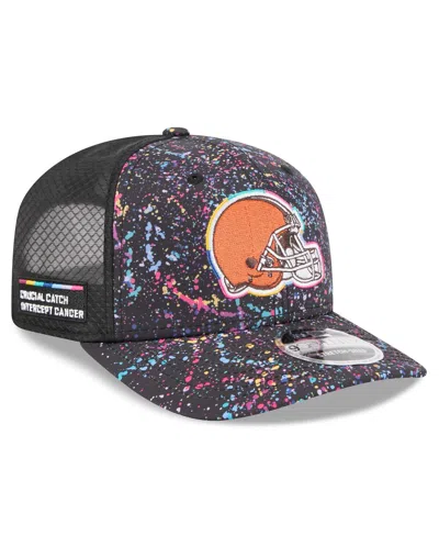 New Era Men's Black Cleveland Browns 2025 Nfl Crucial Catch 9seventy Adjustable Hat