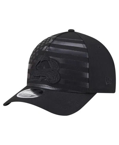 New Era Men's Black Colorado Avalanche Game Day Stealth Flag 9forty A-frame Adjustable Hat