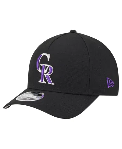 New Era Men's Black Colorado Rockies 9forty M-crown Adjustable Hat