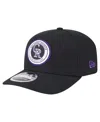 New Era Men's Black Colorado Rockies Circle Patch 9seventy Stretch-snap Hat