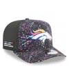 New Era Men's Black Denver Broncos 2025 Nfl Crucial Catch A-frame 9fifty Snapback Hat In Black