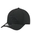 New Era Men's Black Denver Broncos Team Collection 9forty M-crown A-frame Adjustable Hat