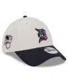 New Era Men's Black Detroit Tigers 2024 Fourth Of July 59fifty Fitted Hat In Khaki