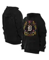 New Era Men's Black Detroit Tigers Dia De Los Muertos Brushed Fleece Hoodie In Black