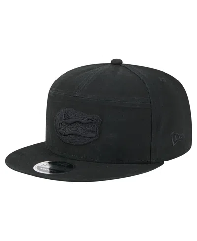 New Era Men's Black Florida Gators Adventure Canvas Split Panel 9fifty Snapback Hat