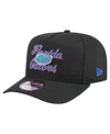 New Era Men's Black Florida Gators Vintage Chainstitch 9fifty A-frame Snapback Hat In Black