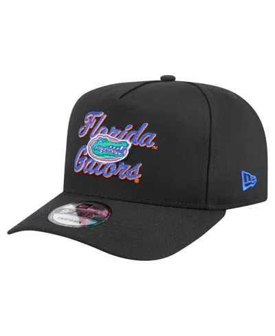 New Era Men's Black Florida Gators Vintage Chainstitch 9fifty A-frame Snapback Hat