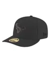 New Era Men's Black Houston Texans 59fifty Ii Low Profile Fitted Hat In Black