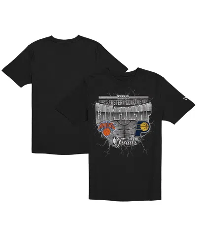 New Era Men's Black Indiana Pacers Vs. New York Knicks 2025 Eastern Conference Finals Matchup Distressed Gra