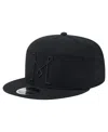 New Era Men's Black Inter Miami Cf Canvas 9fifty Snapback Hat