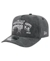 New Era Men's Black Inter Miami Cf Washed 9fifty A-frame Adjustable Hat
