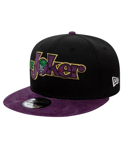 New Era Men's Black Joker Script 9fifty Snapback Hat