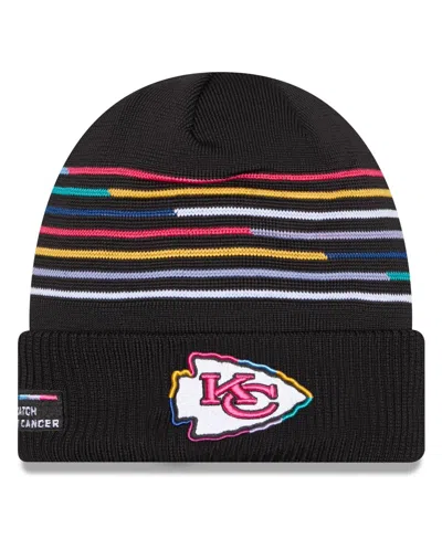 New Era Men's Black Kansas City Chiefs 2025 Nfl Crucial Catch Cuffed Knit Hat