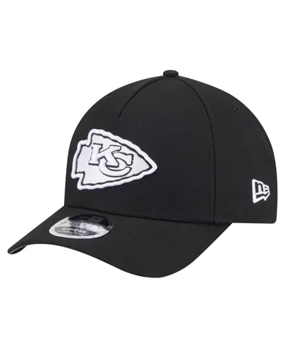 New Era Men's Black Kansas City Chiefs Team Collection 9forty M-crown A-frame Adjustable Hat