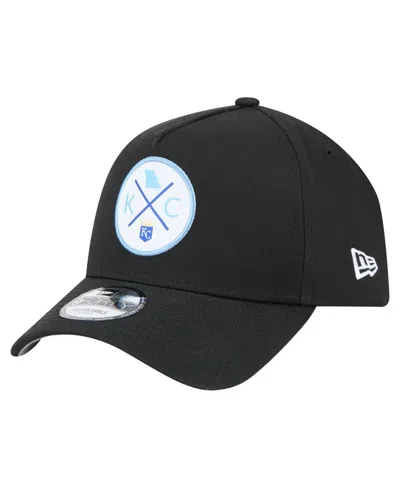 New Era Men's Black Kansas City Royals 9forty A-frame Adjustable Hat