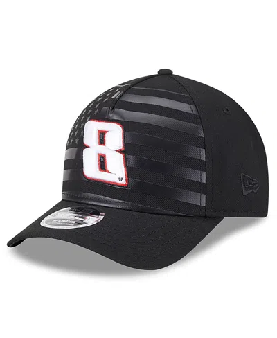 New Era Men's Black Kyle Busch American Flag 9forty M-crown A-frame Adjustable Hat
