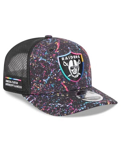 New Era Men's Black Las Vegas Raiders 2025 Nfl Crucial Catch 9seventy Adjustable Hat
