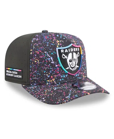 New Era Men's Black Las Vegas Raiders 2025 Nfl Crucial Catch A-frame 9fifty Snapback Hat
