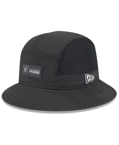 New Era Men's Black Las Vegas Raiders 2025 Sideline Bucket Hat