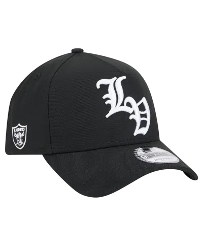 New Era Men's Black Las Vegas Raiders Mystic 9forty A-frame Adjustable Hat