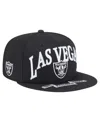 New Era Men's Black Las Vegas Raiders Oversized 59fifty Fitted Hat In Black