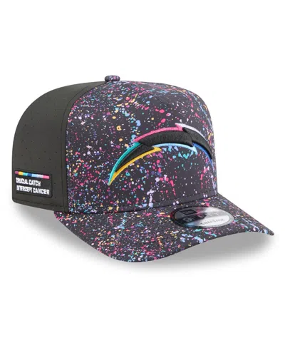 New Era Men's Black Los Angeles Chargers 2025 Nfl Crucial Catch A-frame 9fifty Snapback Hat