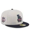 New Era Men's Black Los Angeles Dodgers 2024 Fourth Of July 59fifty Fitted Hat In Khaki