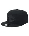 New Era Men's Black Los Angeles Lakers Adventure Canvas Split Panel 9fifty Snapback Hat